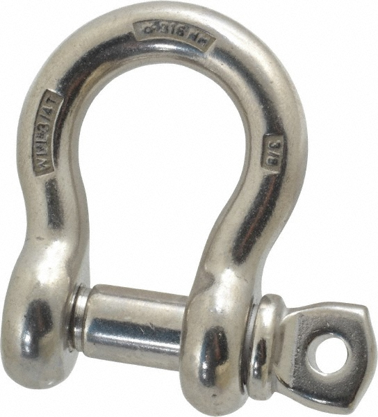 Campbell 3/8" Nominal Chain Size, Stainless Steel Screw Anchor