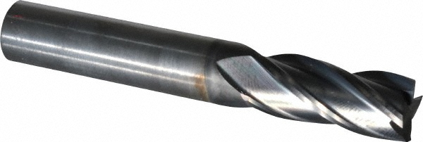OSG 70401416 Square End Mill: 3/8 Dia, 7/8 LOC, 3/8 Shank Dia, 2-1/2 OAL, 4 Flutes, Solid Carbide Image