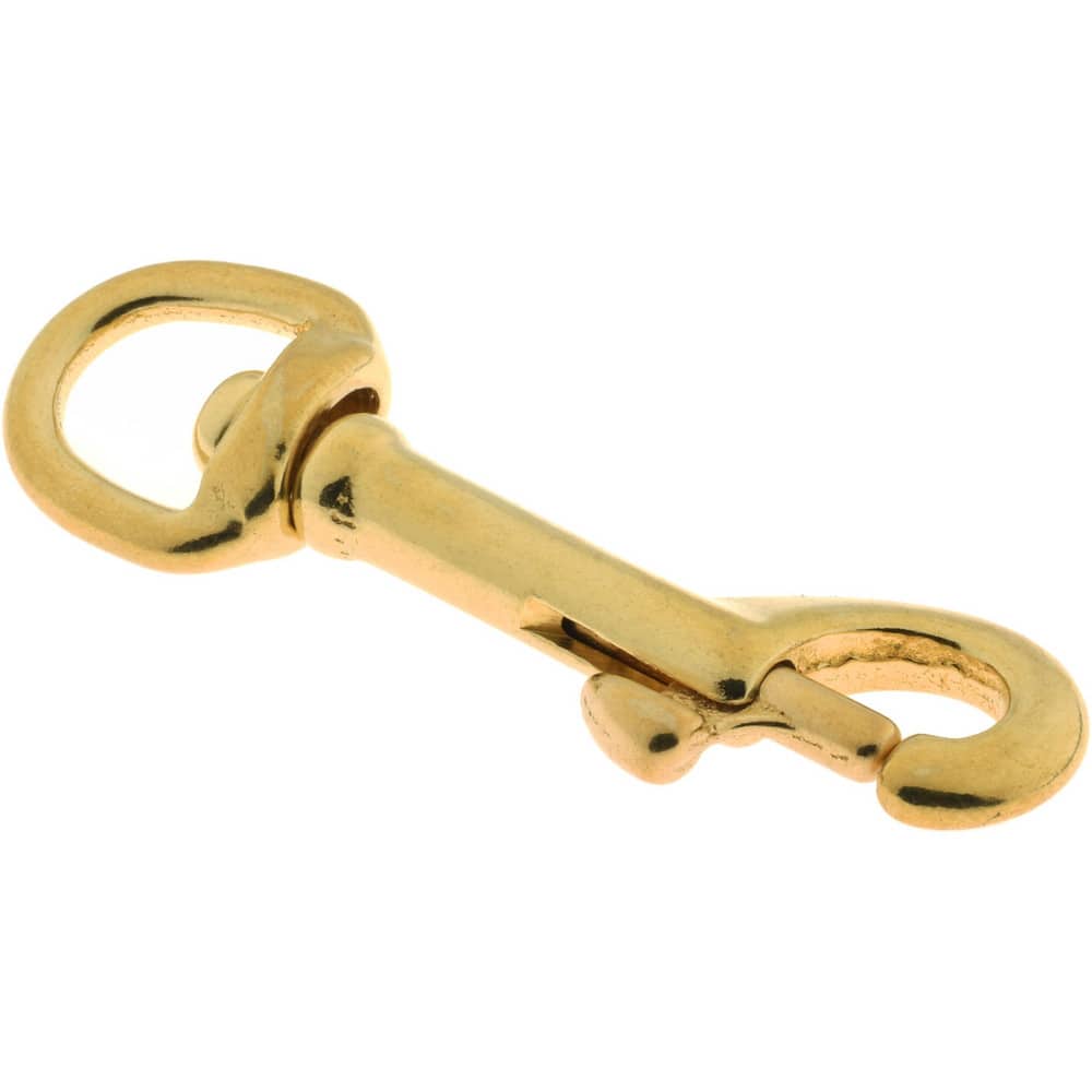 Value Collection Oval Swivel Eye Bolt Snap: 50 lb Load Capacity - Solid Brass 67790543