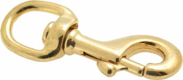 Oval Swivel Eye Bolt Snap: 100 lb Load Capacity