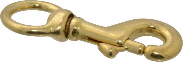 Oval Swivel Eye Bolt Snap: 100 lb Load Capacity