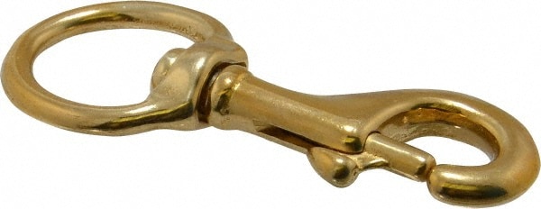 Oval Swivel Eye Bolt Snap: 80 lb Load Capacity