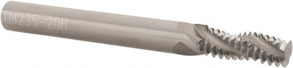 Scientific Cutting Tools TM235-20H Helical Flute Thread Mill: 5/16-20, Internal & External, 3 Flute, 1/4" Shank Dia, Solid Carbide Image