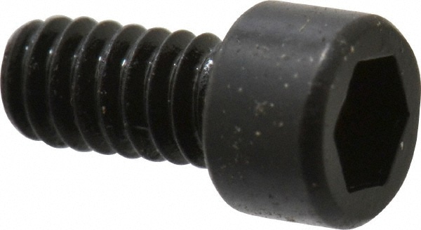 Unbrako 105493 Low Head Socket Cap Screw: #2-56, 3/16" Length Under Head, Socket Cap Head, Hex Socket Drive, Alloy Steel, Black Oxide Finish Image