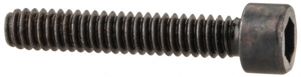 Unbrako 113323 Low Head Socket Cap Screw: #2-56, 1/2" Length Under Head, Socket Cap Head, Hex Socket Drive, Alloy Steel, Black Oxide Finish Image