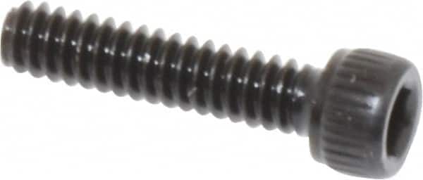 Unbrako 107816 Low Head Socket Cap Screw: #4-40, 1/2" Length Under Head, Socket Cap Head, Hex Socket Drive, Alloy Steel, Black Oxide Finish 