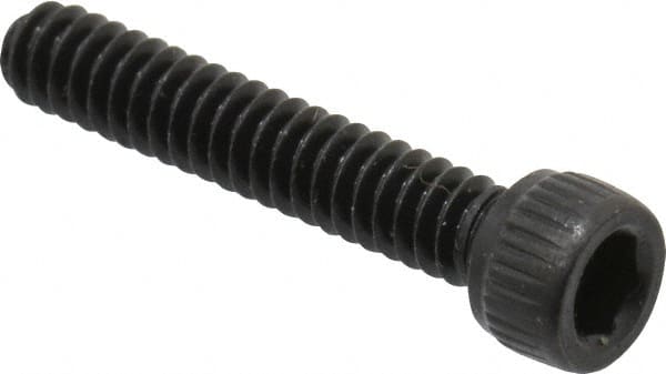 Unbrako 107832 Low Head Socket Cap Screw: #4-40, 5/8" Length Under Head, Socket Cap Head, Hex Socket Drive, Alloy Steel, Black Oxide Finish 