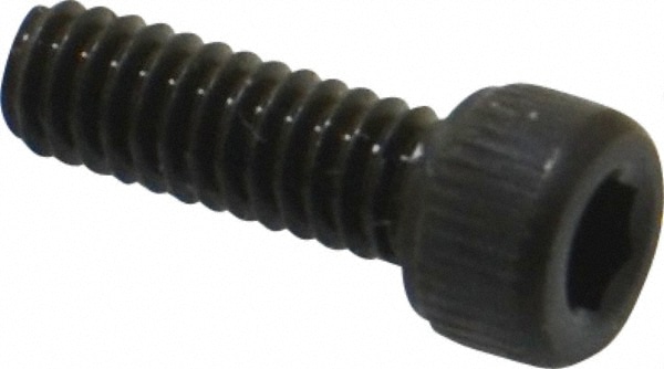 Unbrako 107881 Low Head Socket Cap Screw: #5-40, 3/8" Length Under Head, Socket Cap Head, Hex Socket Drive, Alloy Steel, Black Oxide Finish Image