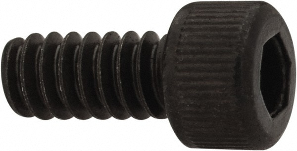 Unbrako 109328 Low Head Socket Cap Screw: #6-32, 5/16" Length Under Head, Socket Cap Head, Hex Socket Drive, Alloy Steel, Black Oxide Finish Image