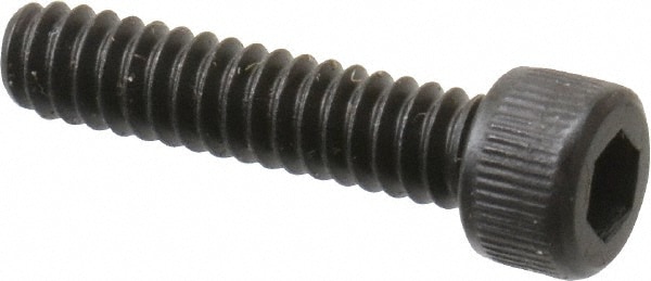 Unbrako 118808 Low Head Socket Cap Screw: #6-32, 5/8" Length Under Head, Socket Cap Head, Hex Socket Drive, Alloy Steel, Black Oxide Finish Image