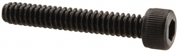 Unbrako 118840 Low Head Socket Cap Screw: #6-32, 7/8" Length Under Head, Socket Cap Head, Hex Socket Drive, Alloy Steel, Black Oxide Finish Image