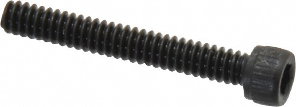 Unbrako 118856 Low Head Socket Cap Screw: #6-32, 1" Length Under Head, Socket Cap Head, Hex Socket Drive, Alloy Steel, Black Oxide Finish Image