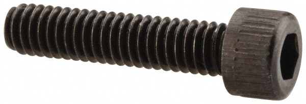 Unbrako 111597 Hex Head Cap Screw: #6-40 x 5/8", Alloy Steel, Black Oxide Finish Image