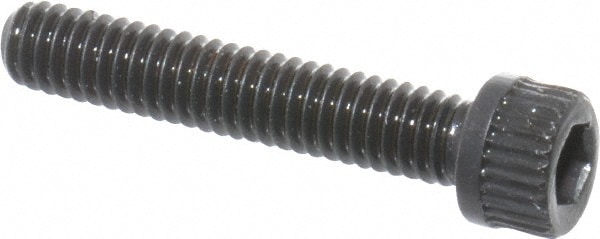 Unbrako 114012 Hex Head Cap Screw: #6-40 x 3/4", Alloy Steel, Black Oxide Finish Image