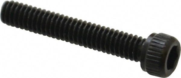 Unbrako 103156 Low Head Socket Cap Screw: #8-32, 1" Length Under Head, Socket Cap Head, Hex Socket Drive, Alloy Steel, Black Oxide Finish Image