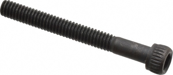 Unbrako 103190 Low Head Socket Cap Screw: #8-32, 1-1/2" Length Under Head, Socket Cap Head, Hex Socket Drive, Alloy Steel, Black Oxide Finish Image