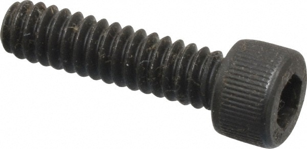 Unbrako 112524 Low Head Socket Cap Screw: #10-24, 3/4" Length Under Head, Socket Cap Head, Hex Socket Drive, Alloy Steel, Black Oxide Finish Image