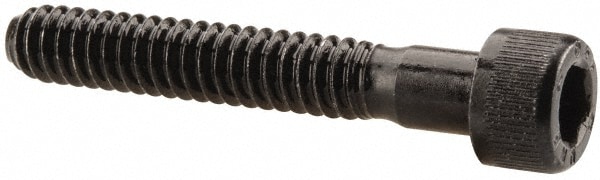 Unbrako 103215 Low Head Socket Cap Screw: #10-24, 1-1/4" Length Under Head, Socket Cap Head, Hex Socket Drive, Alloy Steel, Black Oxide Finish Image