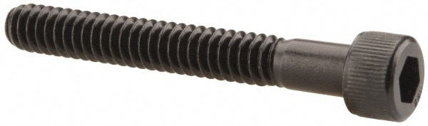 Unbrako 103232 Low Head Socket Cap Screw: #10-24, 1-1/2" Length Under Head, Socket Cap Head, Hex Socket Drive, Alloy Steel, Black Oxide Finish Image