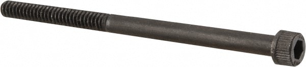 Unbrako 106355 Low Head Socket Cap Screw: #10-24, 3" Length Under Head, Socket Cap Head, Hex Socket Drive, Alloy Steel, Black Oxide Finish Image