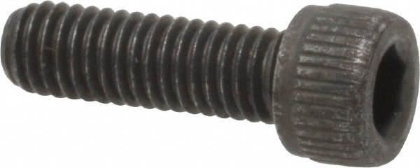 Unbrako 117765 Low Head Socket Cap Screw: #10-32, 5/8" Length Under Head, Socket Cap Head, Hex Socket Drive, Alloy Steel, Black Oxide Finish Image