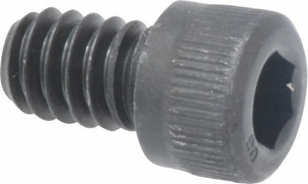 Unbrako 105232 Low Head Socket Cap Screw: 1/4-20, 3/8" Length Under Head, Socket Cap Head, Hex Socket Drive, Alloy Steel, Black Oxide Finish Image