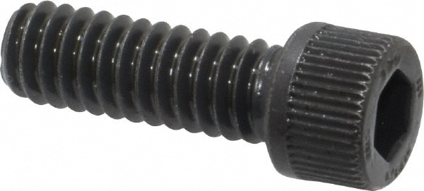 Unbrako 108954 Low Head Socket Cap Screw: 1/4-20, 3/4" Length Under Head, Socket Cap Head, Hex Socket Drive, Alloy Steel, Black Oxide Finish Image