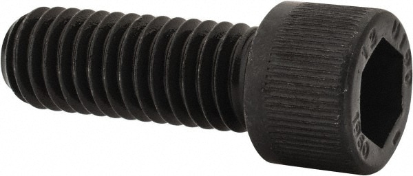 Unbrako 118520 Low Head Socket Cap Screw: 7/16-14, 1-1/4" Length Under Head, Socket Cap Head, Hex Socket Drive, Alloy Steel, Black Oxide Finish Image