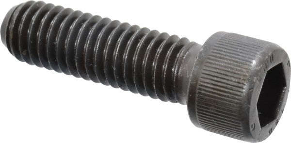 Unbrako 118554 Low Head Socket Cap Screw: 7/16-14, 1-1/2" Length Under Head, Socket Cap Head, Hex Socket Drive, Alloy Steel, Black Oxide Finish Image