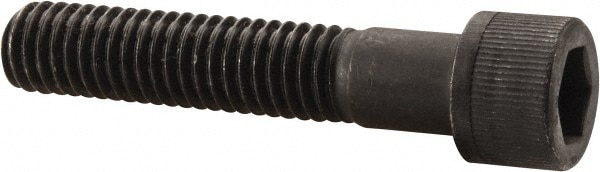 Unbrako 116299 Low Head Socket Cap Screw: 7/16-14, 2-1/4" Length Under Head, Socket Cap Head, Hex Socket Drive, Alloy Steel, Black Oxide Finish Image