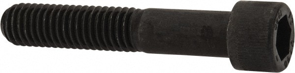 Unbrako 116332 Low Head Socket Cap Screw: 7/16-14, 2-1/2" Length Under Head, Socket Cap Head, Hex Socket Drive, Alloy Steel, Black Oxide Finish Image