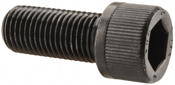 Unbrako 116520 Hex Head Cap Screw: 7/16-20 x 1", Alloy Steel, Black Oxide Finish Image