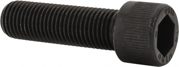 Unbrako 104577 Low Head Socket Cap Screw: 7/16-20, 1-1/2" Length Under Head, Socket Cap Head, Hex Socket Drive, Alloy Steel, Black Oxide Finish Image