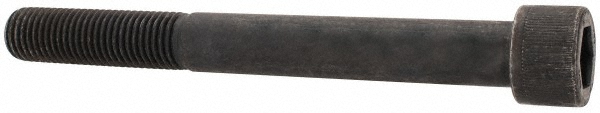 Unbrako 115970 Hex Head Cap Screw: 7/8-9 x 8", Alloy Steel, Black Oxide Finish Image