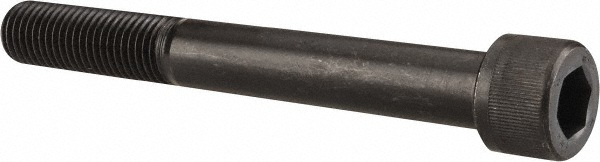 Unbrako 100398 Hex Head Cap Screw: 1-8 x 7-1/2", Alloy Steel, Black Oxide Finish Image