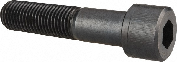 Unbrako 104887 Hex Head Cap Screw: 1-1/4 - 7 x 5-1/2", Alloy Steel, Black Oxide Finish Image