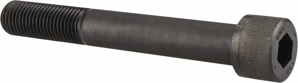 Unbrako 110168 Hex Head Cap Screw: 1-1/4 - 7 x 9", Alloy Steel, Black Oxide Finish Image
