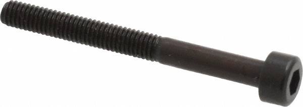 Unbrako 103013 Low Head Socket Cap Screw: M3 x 0.5, 30 mm Length Under Head, Socket Cap Head, Hex Socket Drive, Alloy Steel, Black Oxide Finish Image