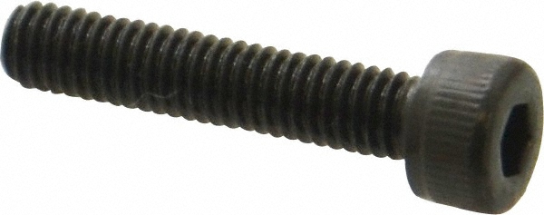 Unbrako 125753 Low Head Socket Cap Screw: M4 x 0.7, 20 mm Length Under Head, Socket Cap Head, Hex Socket Drive, Alloy Steel, Black Oxide Finish Image
