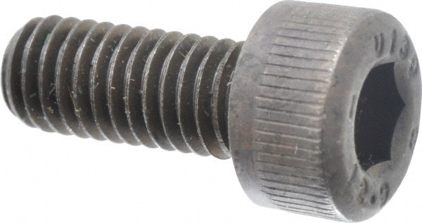 Unbrako 121094 Low Head Socket Cap Screw: M5 x 0.8, 12 mm Length Under Head, Socket Cap Head, Hex Socket Drive, Alloy Steel, Black Oxide Finish Image