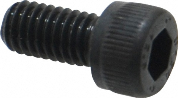 Unbrako 120872 Low Head Socket Cap Screw: M6 x 1, 12 mm Length Under Head, Socket Cap Head, Hex Socket Drive, Alloy Steel, Black Oxide Finish Image