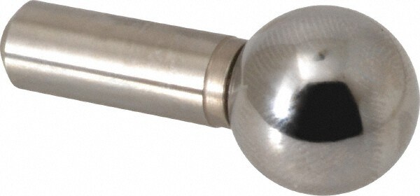 12.7mm Ball Diam, 6.34mm Shank Diam, Stainless Steel Fixture Tooling Ball