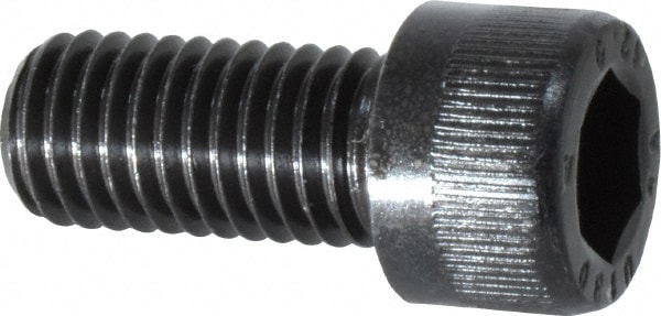 Unbrako 122250 Low Head Socket Cap Screw: M12 x 1.75, 25 mm Length Under Head, Socket Cap Head, Hex Socket Drive, Alloy Steel, Black Oxide Finish Image