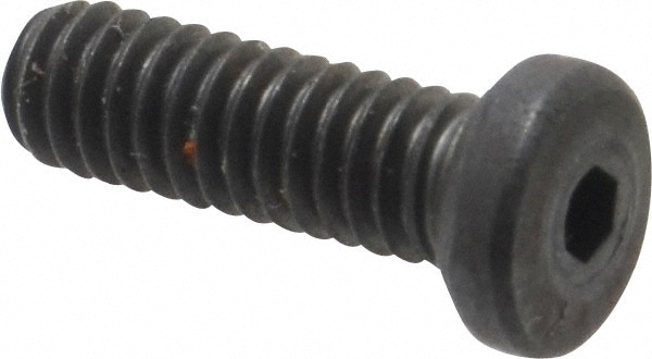 Unbrako 100619 Low Head Socket Cap Screw: #8-32, 1/2" Length Under Head, Low Socket Cap Head, Hex Socket Drive, Alloy Steel, Black Oxide Finish Image