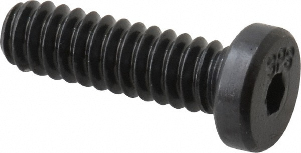 Unbrako 100505 Low Head Socket Cap Screw: #10-24, 5/8" Length Under Head, Low Socket Cap Head, Hex Socket Drive, Alloy Steel, Black Oxide Finish Image