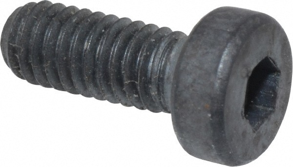 Unbrako 106251 Low Head Socket Cap Screw: M4 x 0.7, 10 mm Length Under Head, Low Socket Cap Head, Hex Socket Drive, Alloy Steel, Black Oxide Finish Image