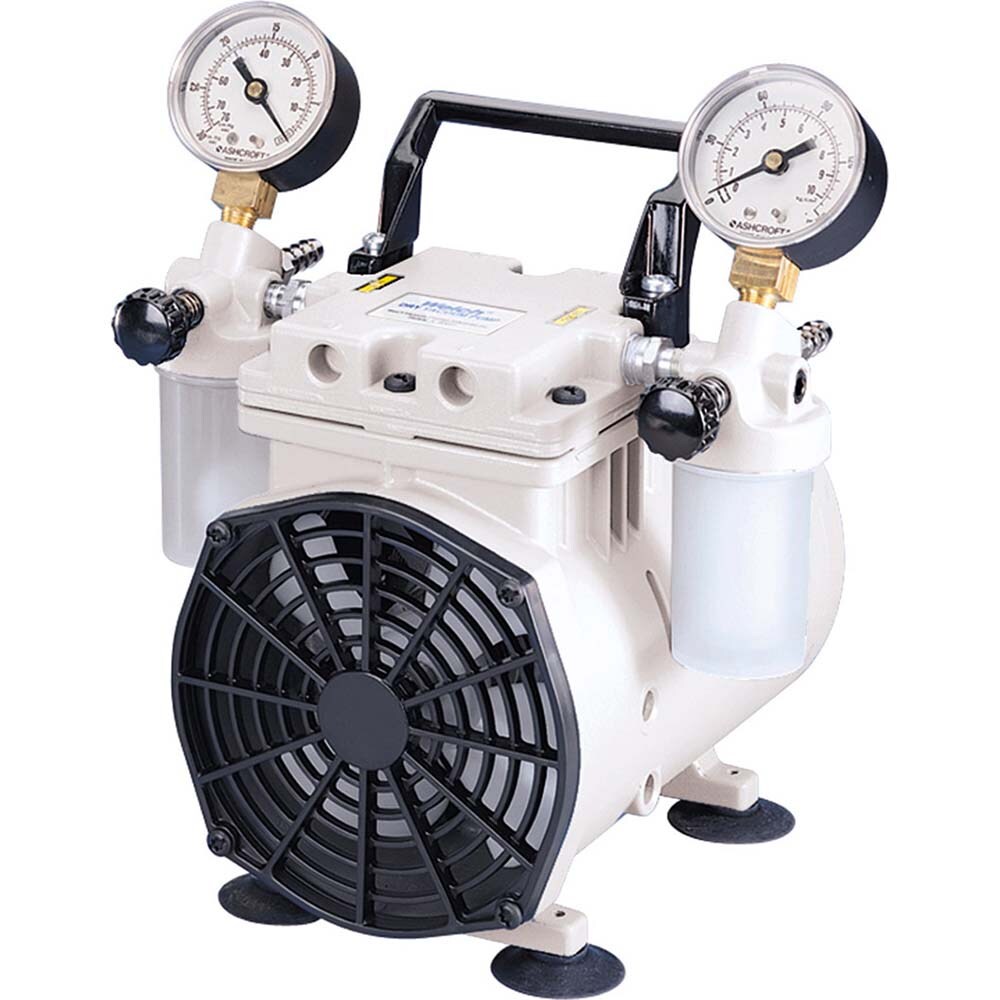 Piston-Type Vacuum Pumps; Cubic Feet per Minute: 1.60 ; Voltage: 115V ; Height (Inch): 9 ; Length (Inch): 10