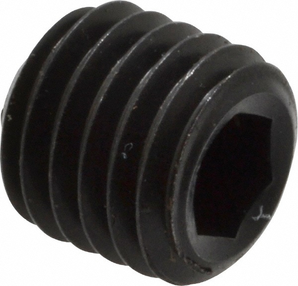 Unbrako Set Screw 1/428 x 1/4", Cup Point, Alloy Steel, Grade 8