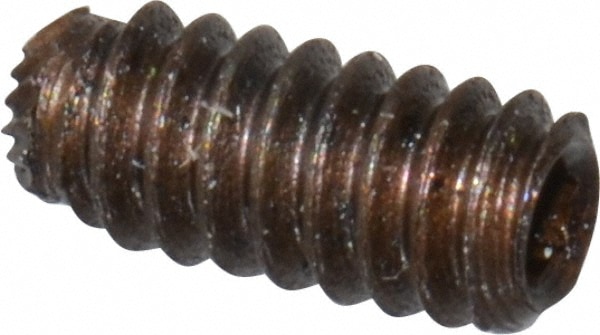 Unbrako 117866 Set Screw: #4-40 x 1/4", Knurled Cup Point, Alloy Steel, Grade 8 Image