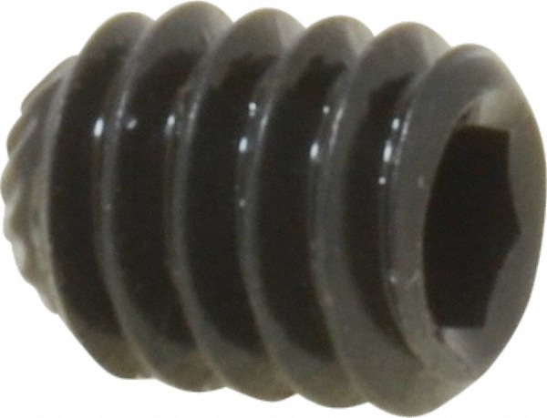 Unbrako 114733 Set Screw: 1/4-20 x 5/16", Cup & Knurled Cup Point, Alloy Steel, Grade 8 Image